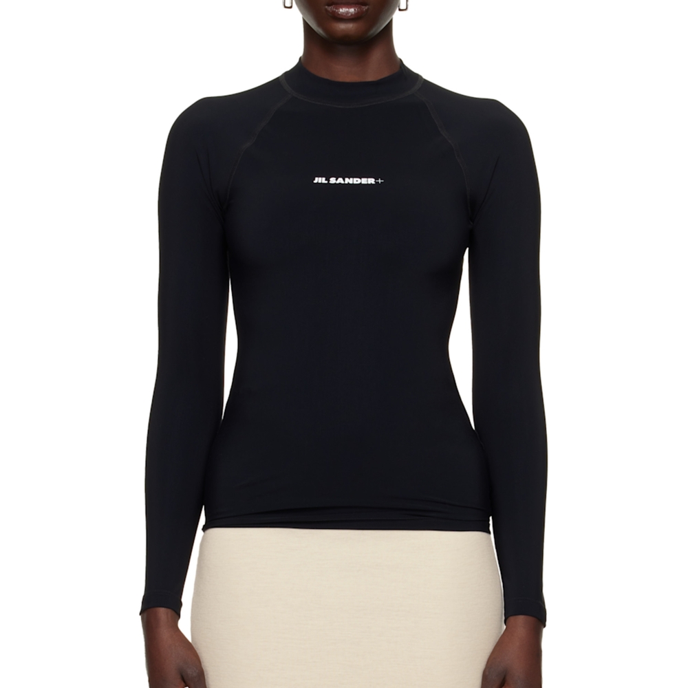 Jil Sander Black Long Sleeve Top